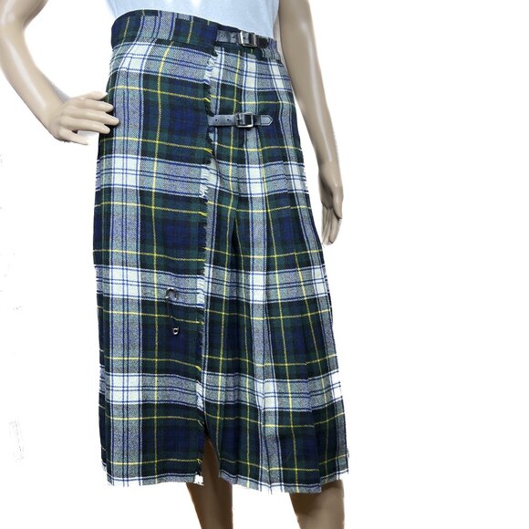 Westaway & Westaway Dresses & Skirts - Vintage Westaway & Westaway Plaid 100% Wool Pleated Plaid Midi Skirt Size UK 12